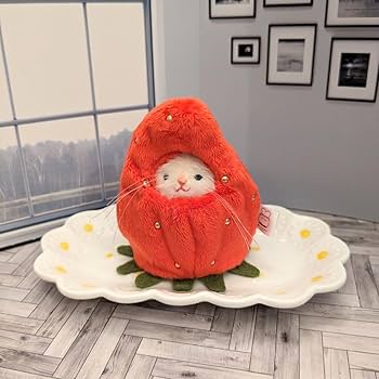 三角ユウリ　たぬきケーキ　ぬいぐるみ　四角 モフモフのたぬきさんがチョコレートケーキに変身したら